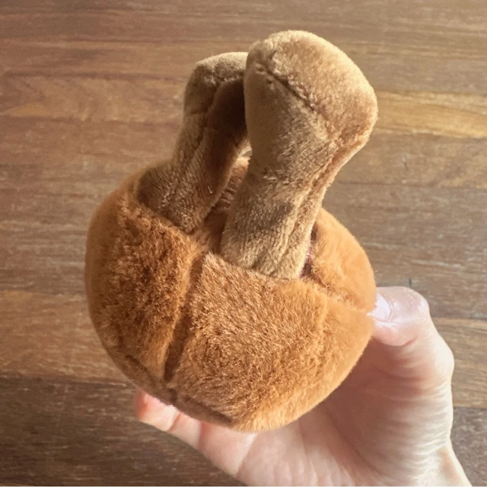 Cute Coffee Bean Plush Keychain Kawaii Mini Stuffed Bag Charm Gift New - Picture 3 of 6